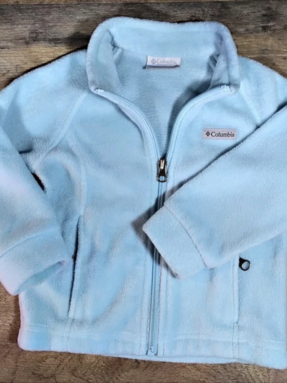 Columbia Toddler Benton Springs Fleece Full Zip Girls 2T Blue Jacket